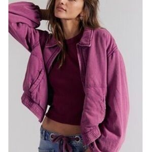 Free people one birdie washed jacket